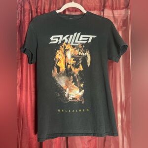 Vintage Skillet Band Unleashed Black Graphic Tee T Shirt Size Medium